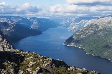 Panorama of Lysefjord, Norway clipart