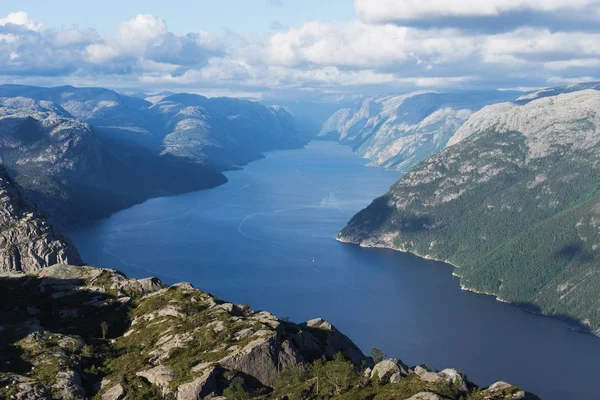 Panorama van de Lysefjord, Noorwegen — Stockfoto