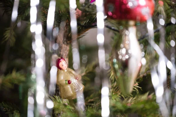 Decor on a Christmas tree — Stock Photo, Image