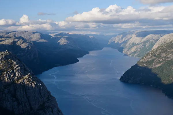 Панорама Люсе-фіорд, Норвегія — стокове фото