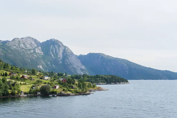 노르웨이 마을 여름 풍경 — 스톡 사진
