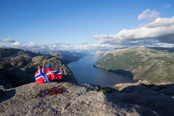 Panorama de Lysefjord, Noruega — Foto de Stock
