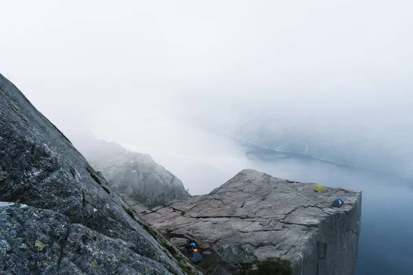 Cliff Preikestolen, Norway — Stock fotografie