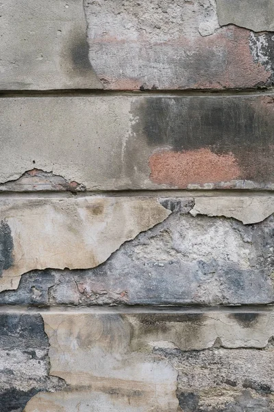 Textura de la pared en ruinas de la casa — Foto de Stock