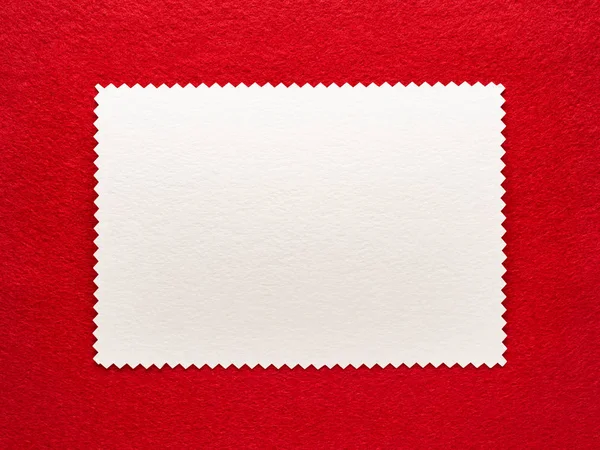 Moldura vermelha com fundo branco — Fotografia de Stock