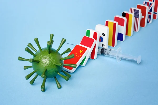 Vaccin Pentru Proteja Împotriva Coronavirusului Pandemic Oprirea Bolii Covid — Fotografie, imagine de stoc
