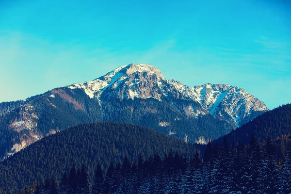 Vue sur les montagnes d'hiver Tatry, Pologne — Photo