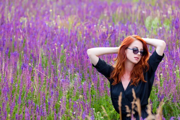 Woman sitting and relaxing — Stock Photo, Image