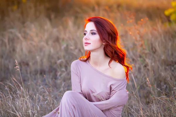 Woman in fantastic dress — Stock Photo, Image