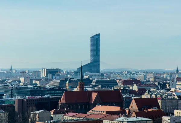 Wunderbare Aussicht auf das schöne Breslau — Stockfoto