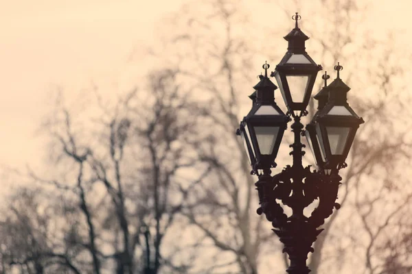 Ročníku pouliční lampy — Stock fotografie