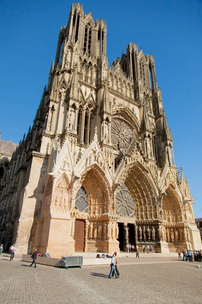 Kathedrale Notre-Dame de Reims — Stockfoto