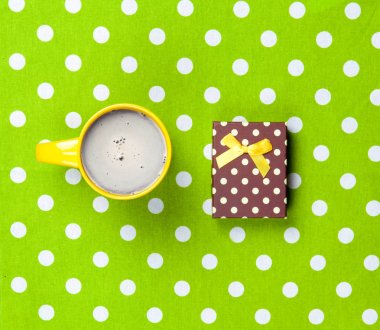 fincan kahve ve sevimli Hediyelik 