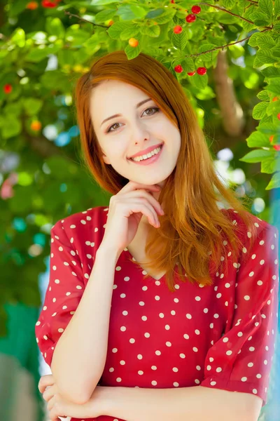 Portrait of beautiful young woman — Stock Photo, Image