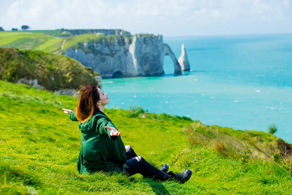 woman enjoying nature