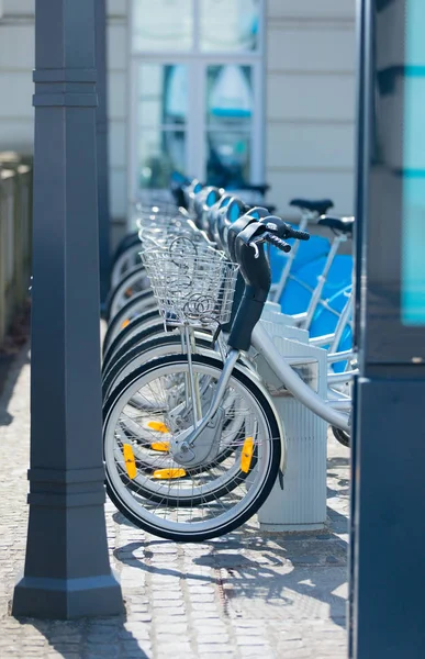 Public bicycles in Luxembourg — Stock Photo, Image