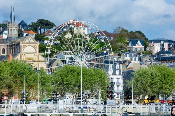 Pittoreska staden av Trouville i Normandie — Stockfoto