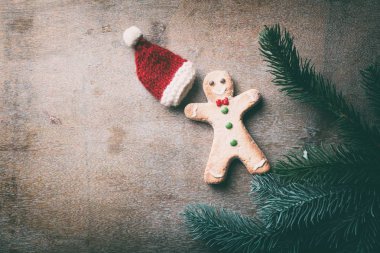 Noel zencefilli kurabiye adam kurabiye