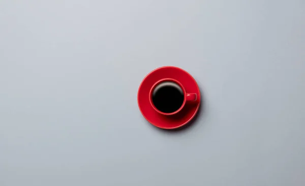 Taza roja de café — Foto de Stock