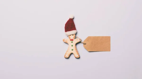 Christmas gingerbread man cookie — Stock Photo, Image