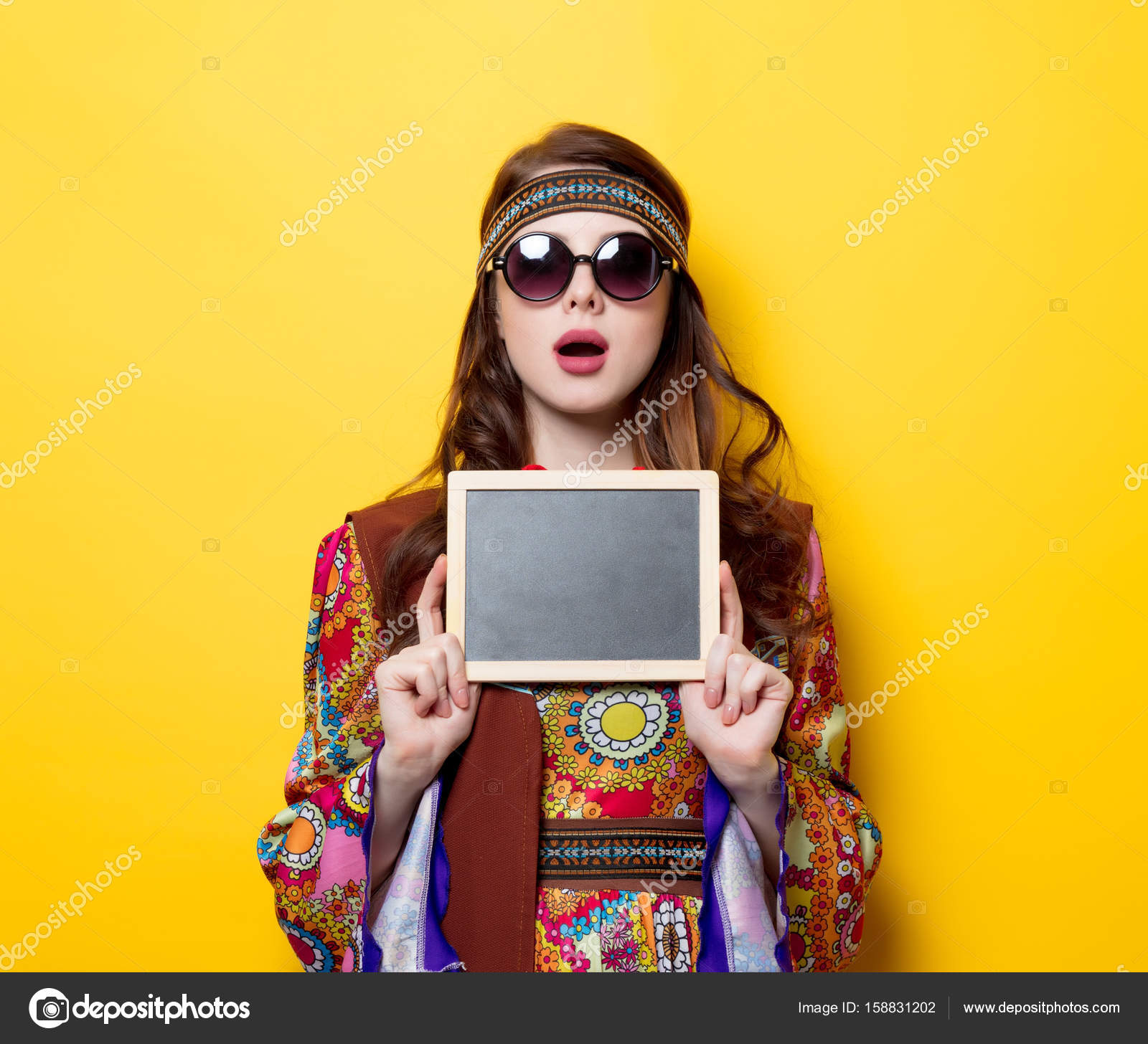 Girl with sunglasses and board Stock Photo by ©massonforstock 158831202