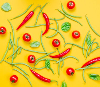 domates ve yeşil fasulye 