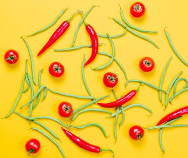 domates ve yeşil fasulye 