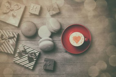 Macarons Kupası ve hediye kutuları 