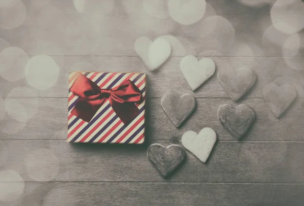 Gift box with cookies — Stock Photo, Image