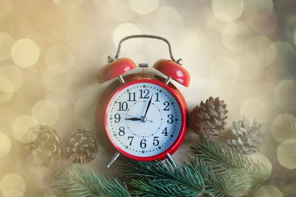 Christmas alarm clock — Stock Photo, Image