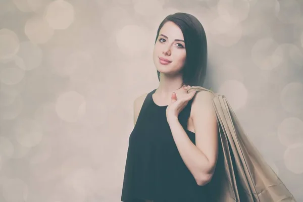 Mujer con bolsas de compras —  Fotos de Stock