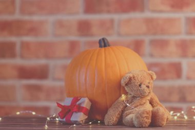 Kabak peri ışıkları ile 