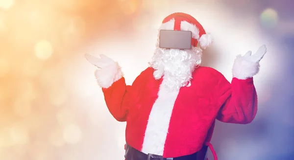 Santa Claus con gafas VR — Foto de Stock