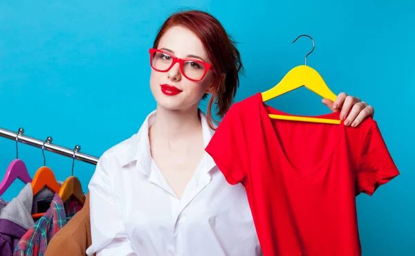 Young redhead businesswoman — Stock Photo, Image