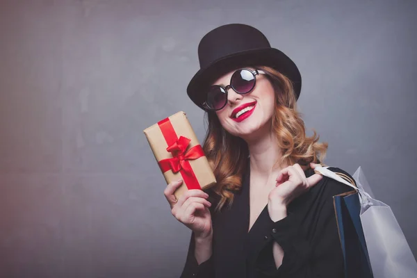 Estilo menina ruiva — Fotografia de Stock