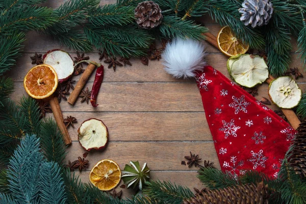 Christmas decoration and Cinnamon — Stock Photo, Image