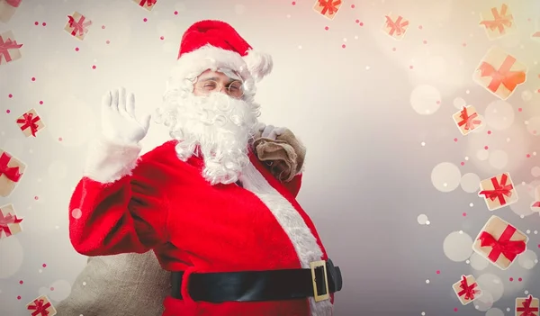 Legrační Santa Claus — Stock fotografie