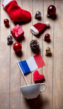 Beyaz Kupası ve Noel dekorasyon 