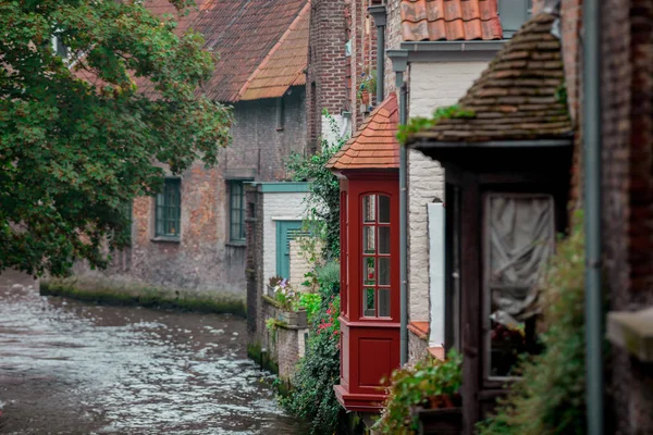Old Houses River Brugge Belgium — Stock Photo, Image
