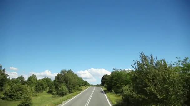 Condução Longo Estrada Montanha Grécia — Vídeo de Stock