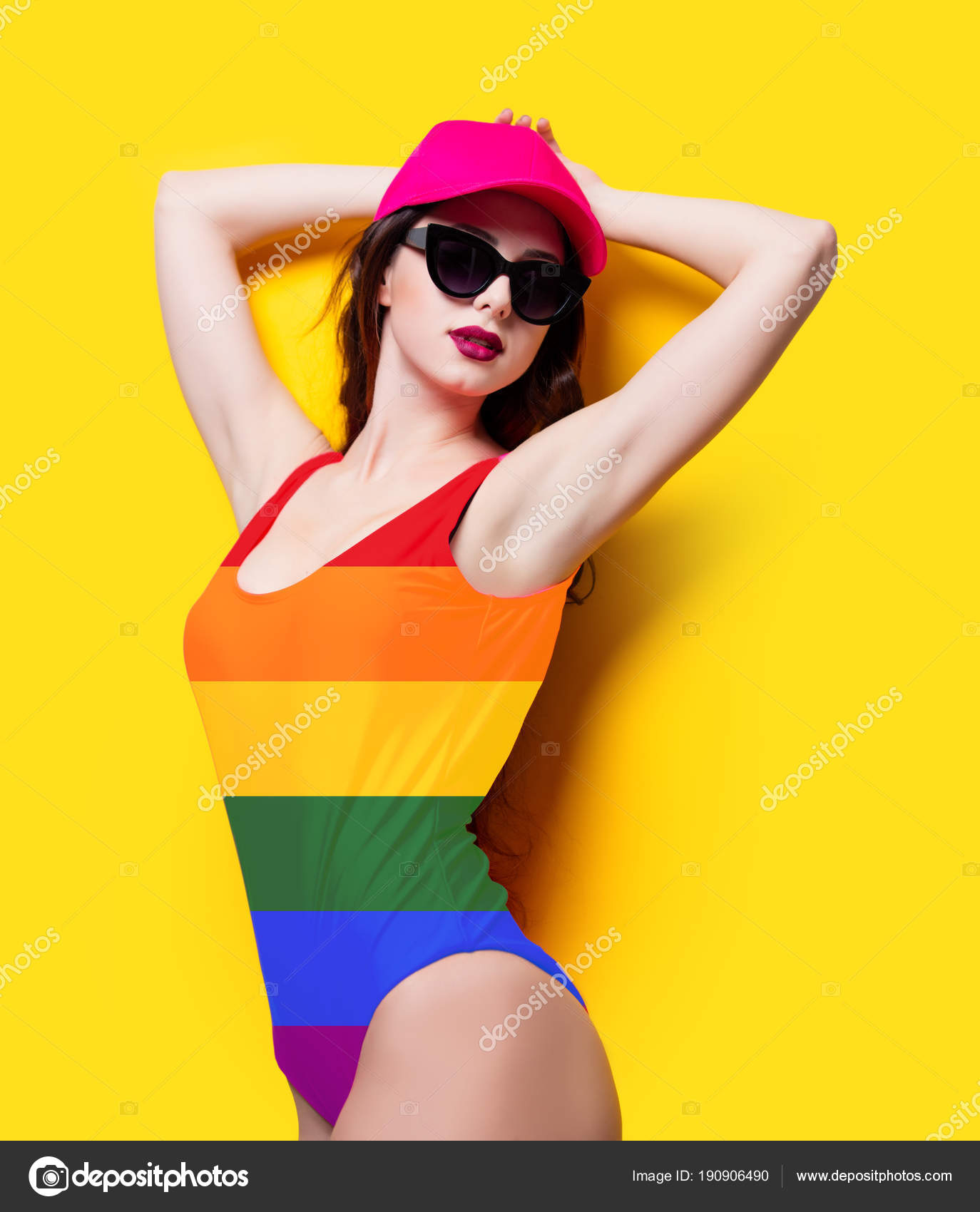 pink beachwear