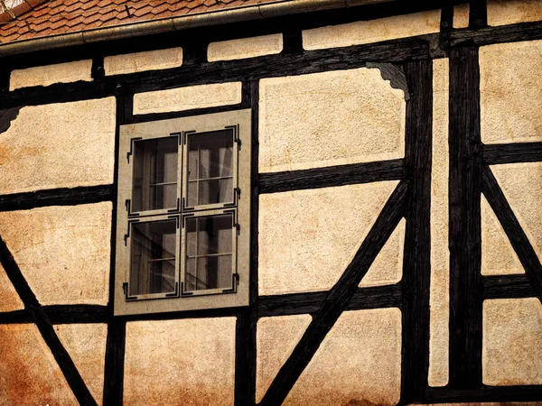 Half-timbered house in Silesia, Poland — ストック写真