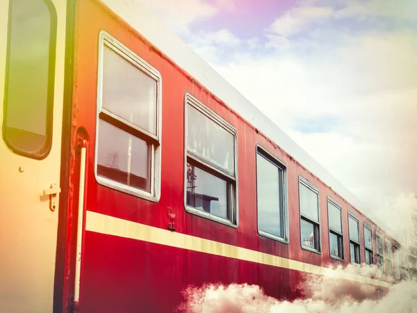 Empty Abandoned Soviet Passenger Train Car Abandoned Stati — Stock Photo, Image