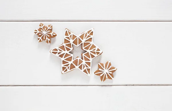Gingerbread Cookies White Background Royalty Free Stock Photos