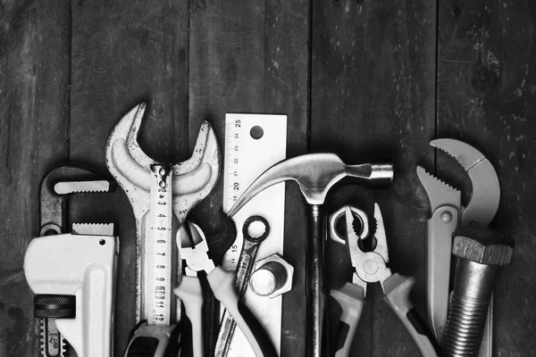 Ręka tło narzędzia — Zdjęcie stockowe