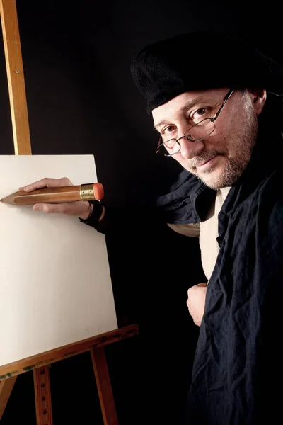Bir sanatçının portresi — Stok fotoğraf