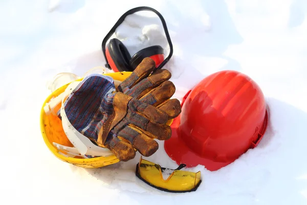 Safety equipment in snow — Stock Photo, Image