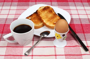 yumurta, tost ve kahve