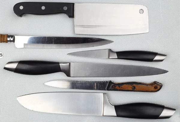 Verschiedene Küchenmesser — Stockfoto