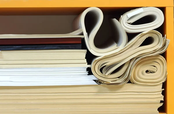 Stacked office papers — Stock Photo, Image